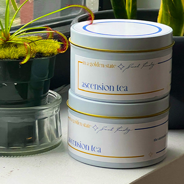 Sarah Kinsley and In a Golden State collaboration Ascension Tea